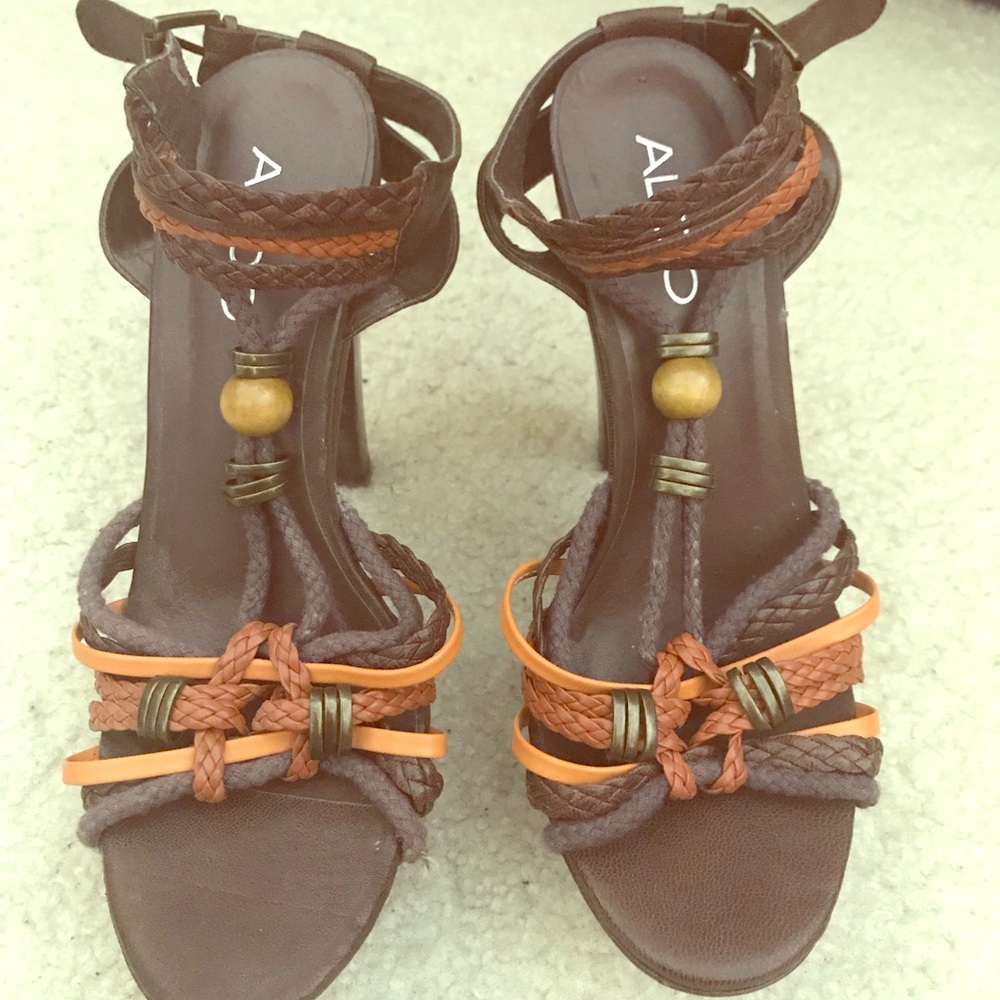 Boho lover’s dream! Strappy heeled sandals!